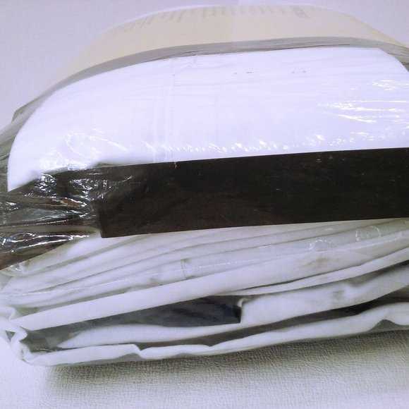 Vintage 80s Deadstock Westpoint Stevens 4-pc KING Sheet Set Bold Navy Stripe - Picture 8 of 9